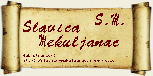 Slavica Mekuljanac vizit kartica